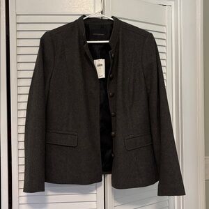 NWT Banana Republic Gray Wool Blazer size 12